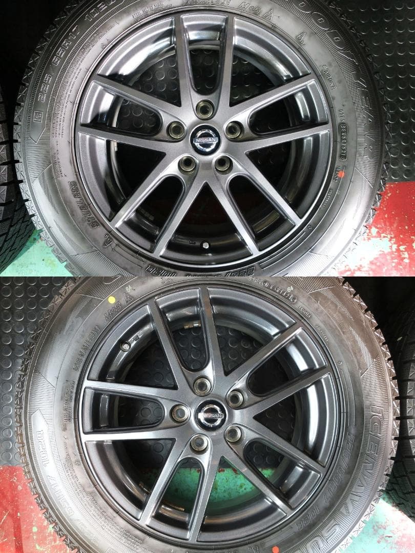 日産純正 T32エクストレイル 極上イボ付 国産スタッドレス 225/65R17