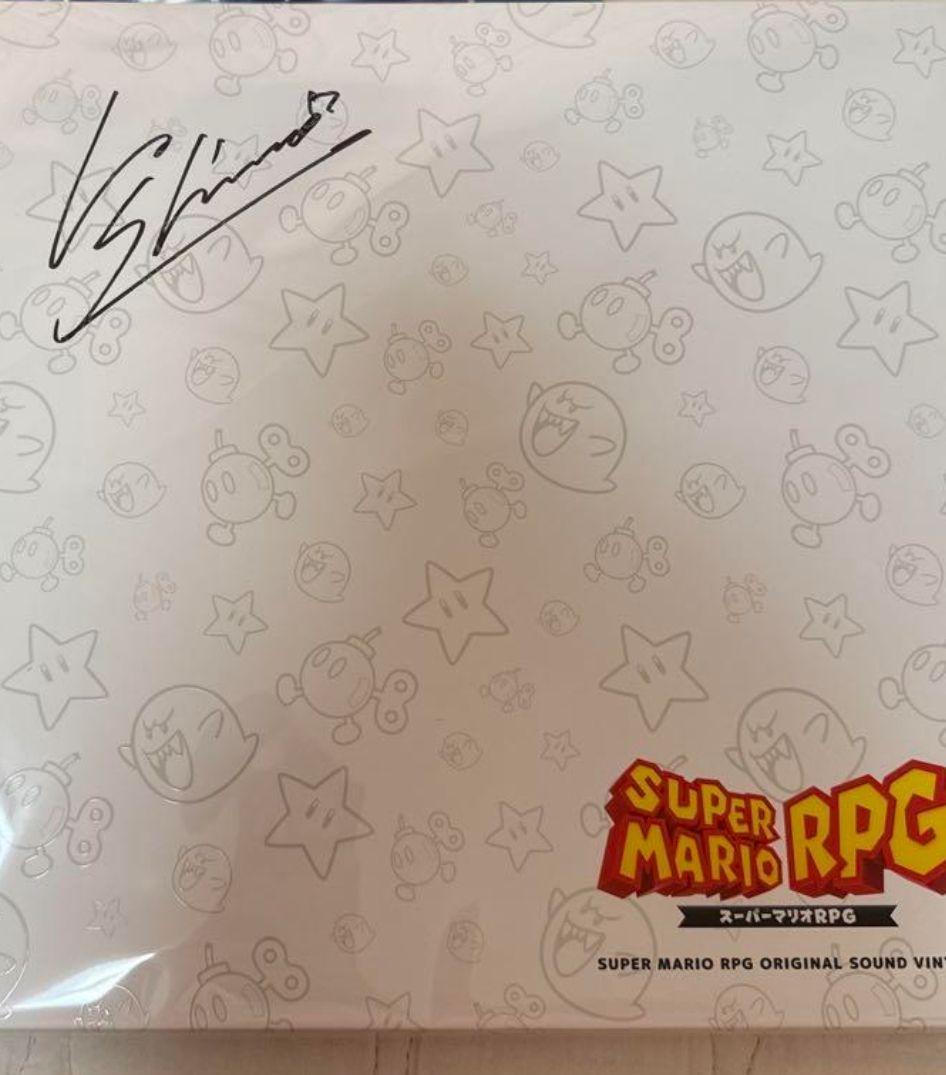 サイン入スーパーマリオ RPG Original Sound Vinyl Box