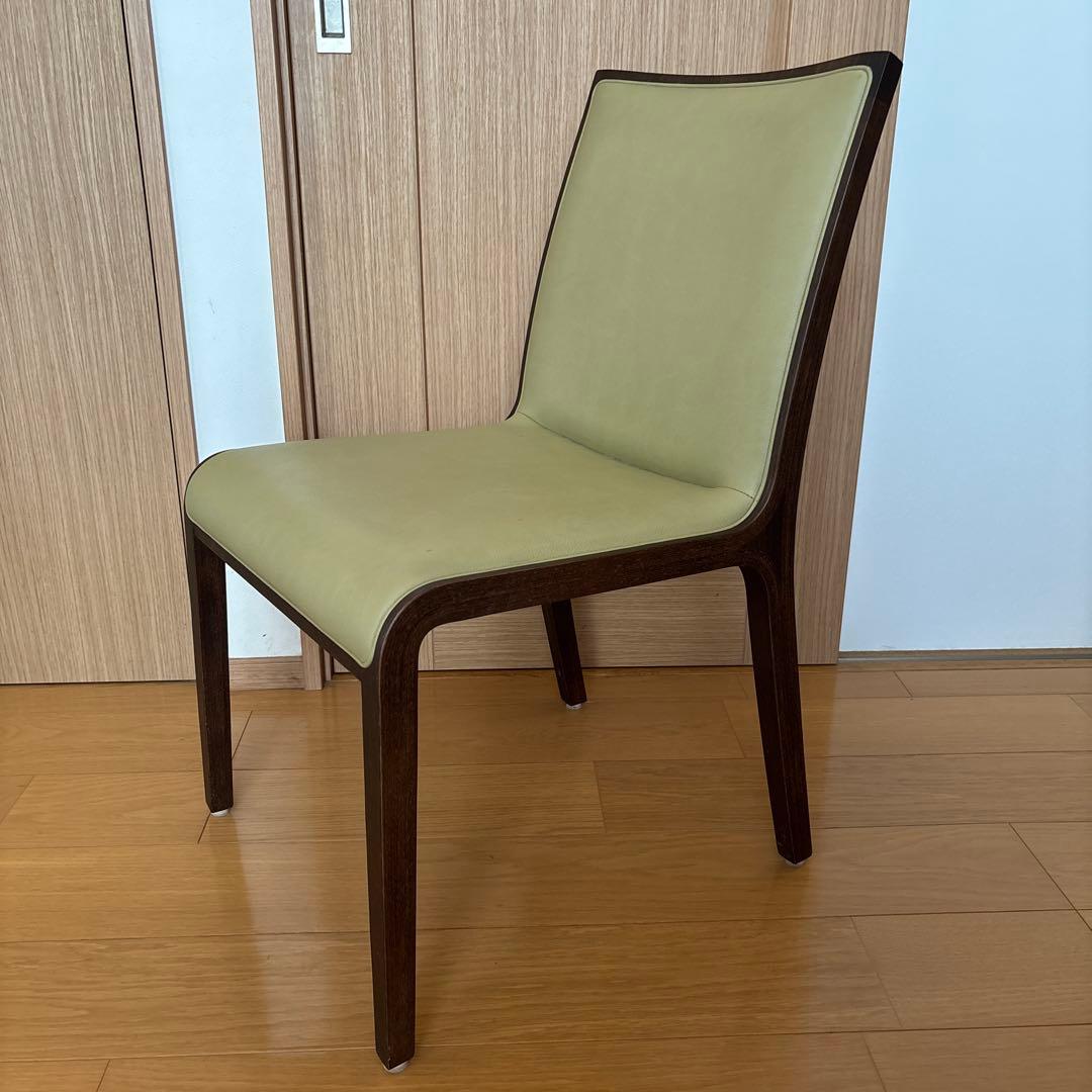 カリモク　Direttore ライトグリーン ダイニングチェア　2-1