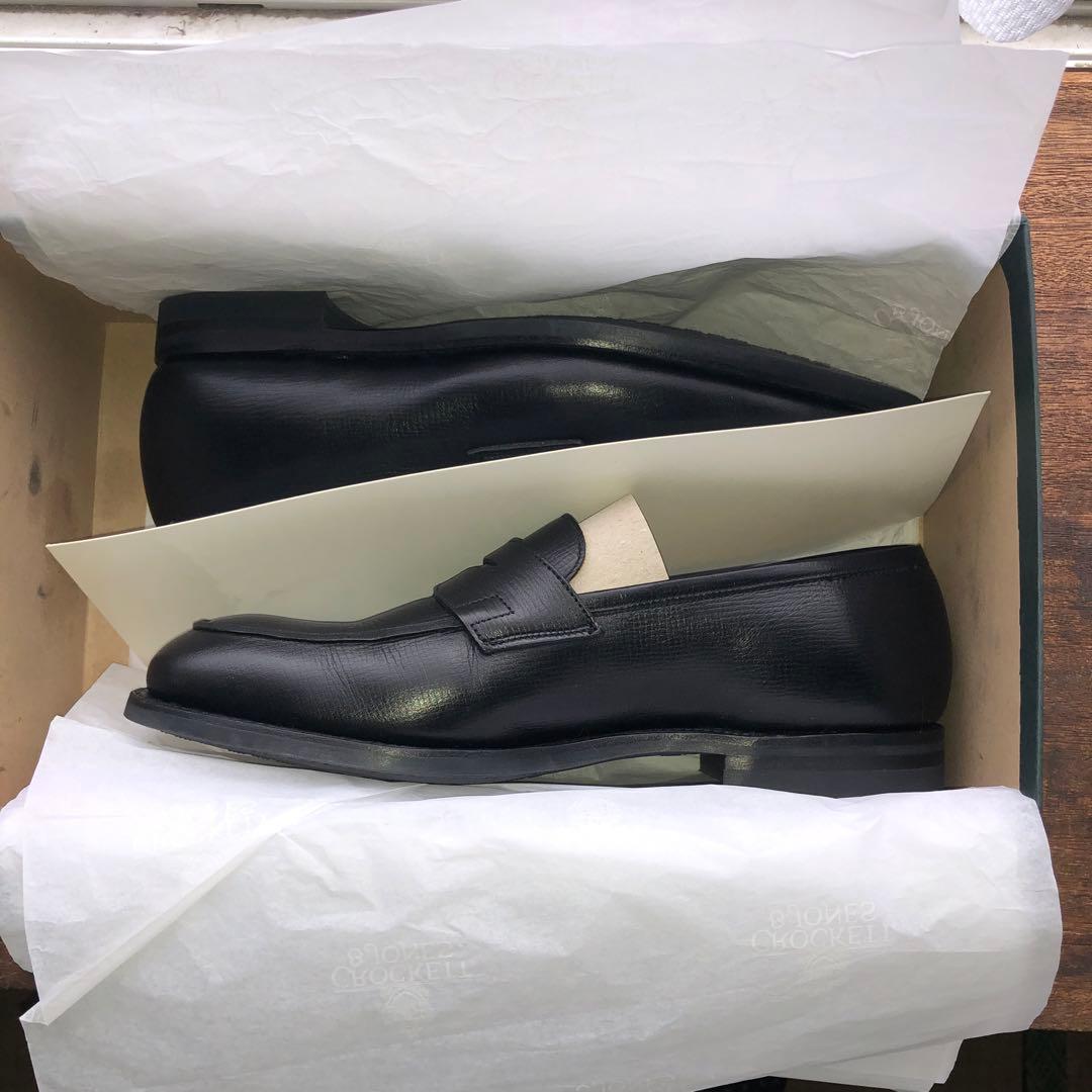 値下げ CROCKET&JONES Black Loafer