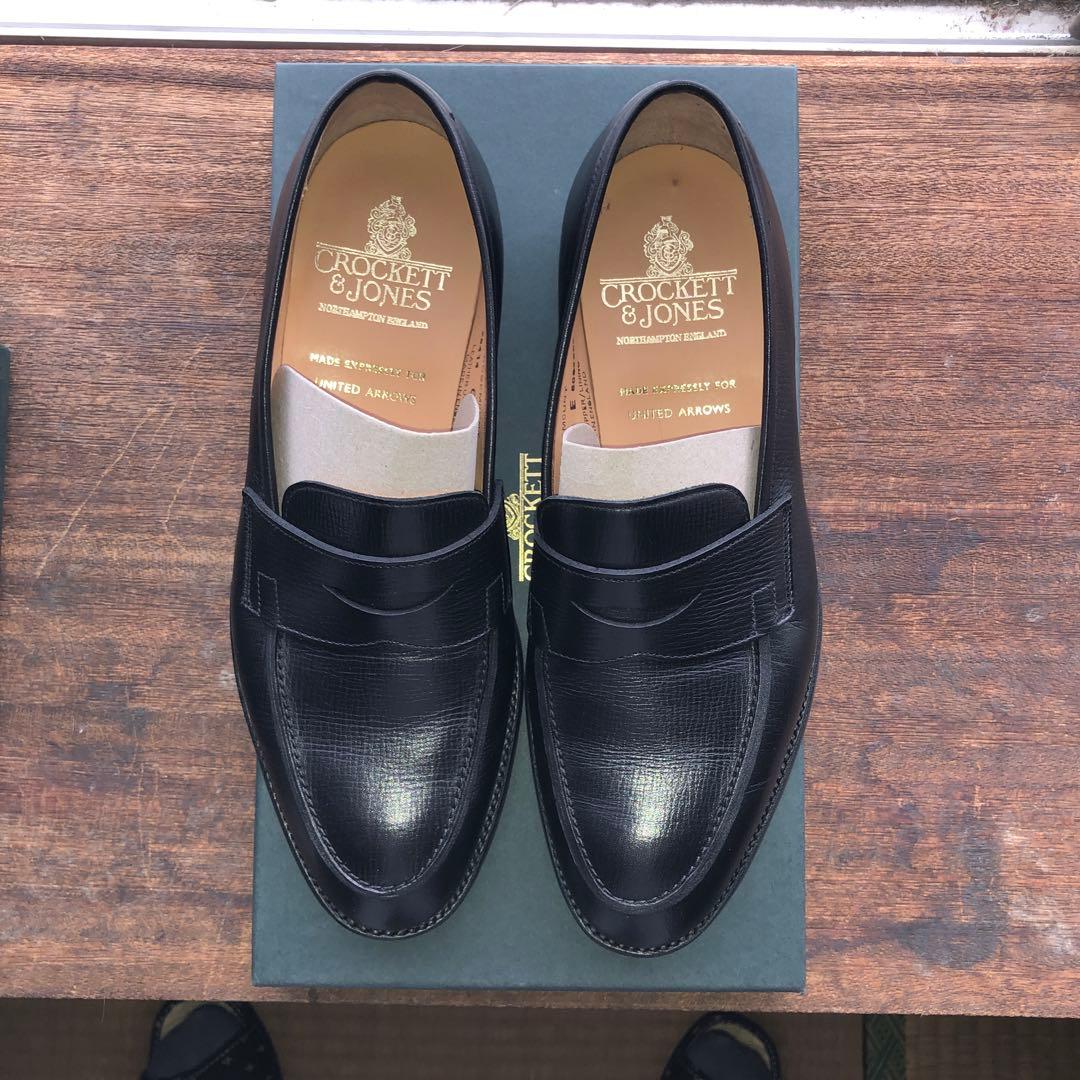 値下げ CROCKET&JONES Black Loafer