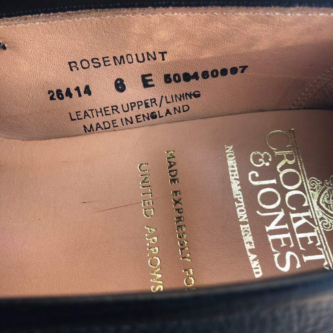 値下げ CROCKET&JONES Black Loafer