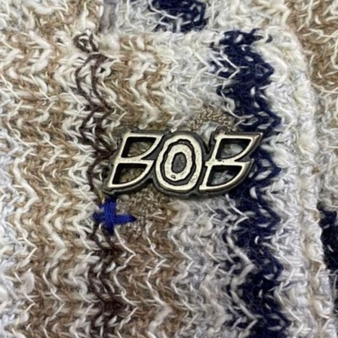 【未使用級✨】bob ニット アンコン 太ストライプ テーラードジャケット 48