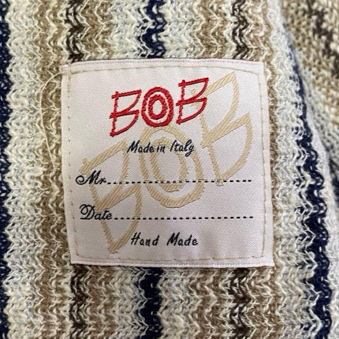 【未使用級✨】bob ニット アンコン 太ストライプ テーラードジャケット 48