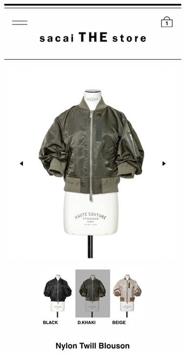 SUNSACAI 2022 S&Sコレクションブルゾン