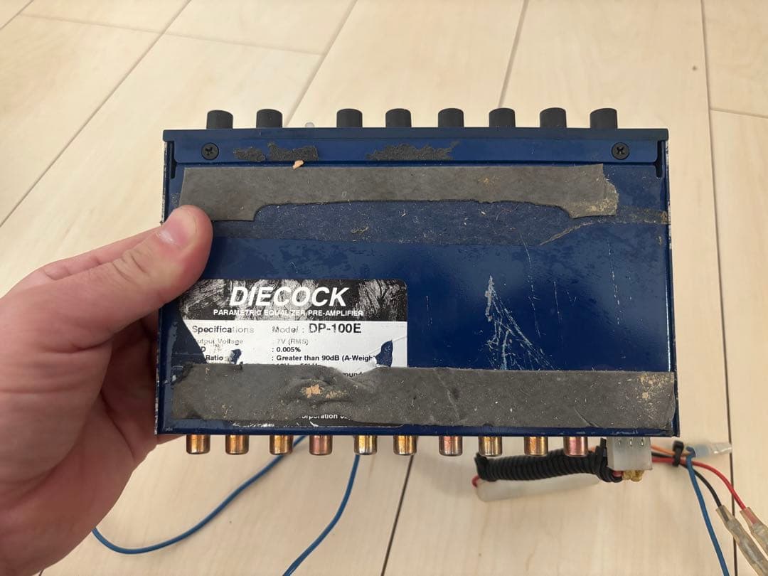 DIECOCK DP-100E プロセッサー　イコライザー　当時物　外向き