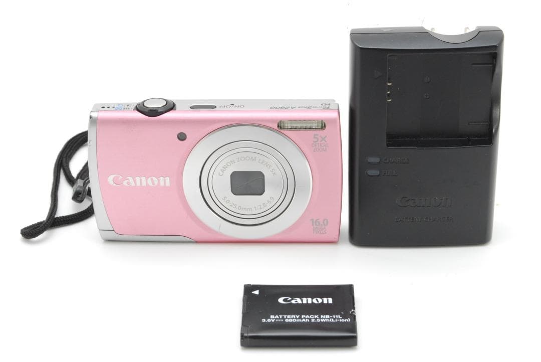 canon powershot s2600 pink 充電器付　動作確認済