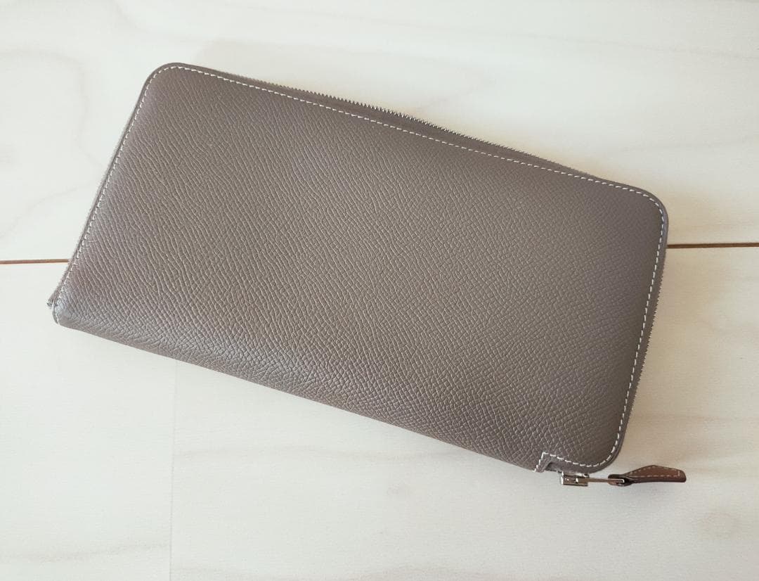 エルメス アザップロング シルクイン エトゥープ ロングウォレット長財布