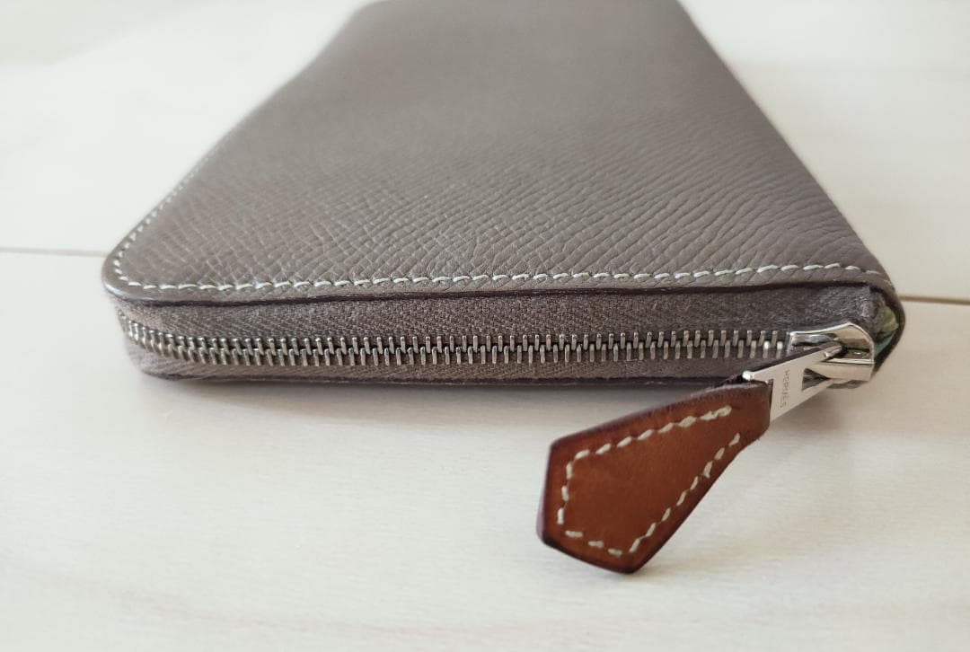 エルメス アザップロング シルクイン エトゥープ ロングウォレット長財布