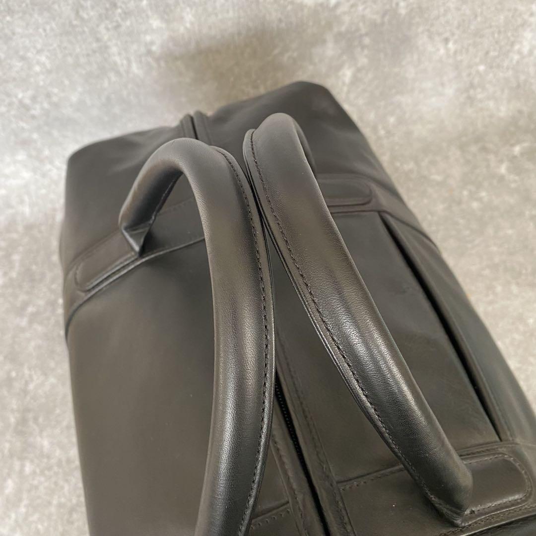 オールドコーチ　ボストンバッグ　オールレザー　2way ショルダー　鍵　ブラック