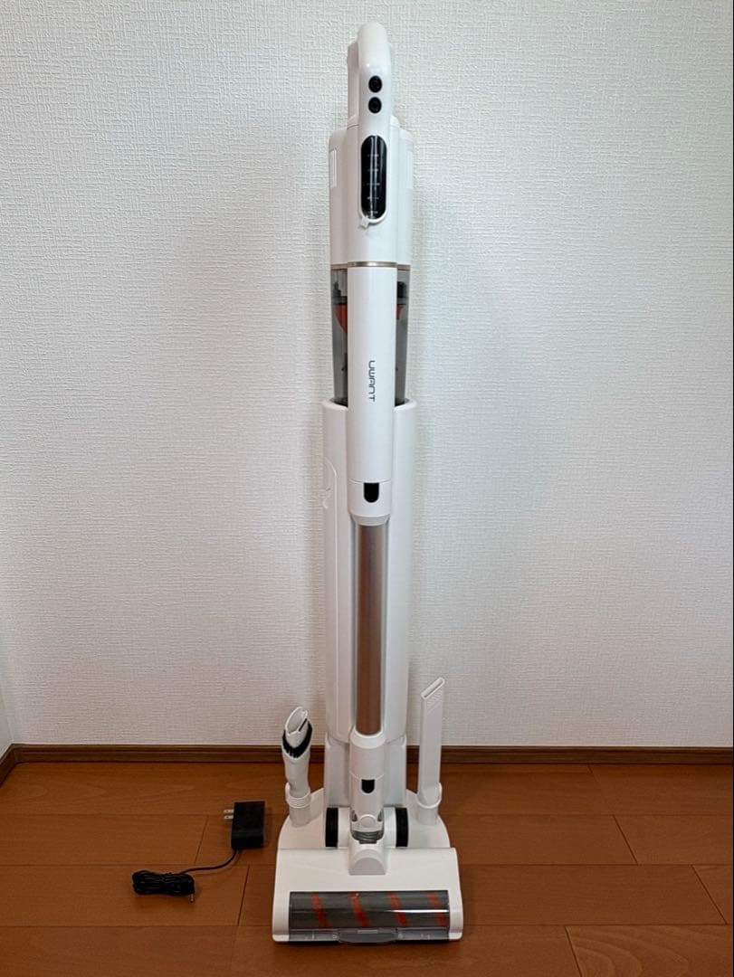 【美品】UWANT V500 自動集じん コードレス掃除機 グリーンライト