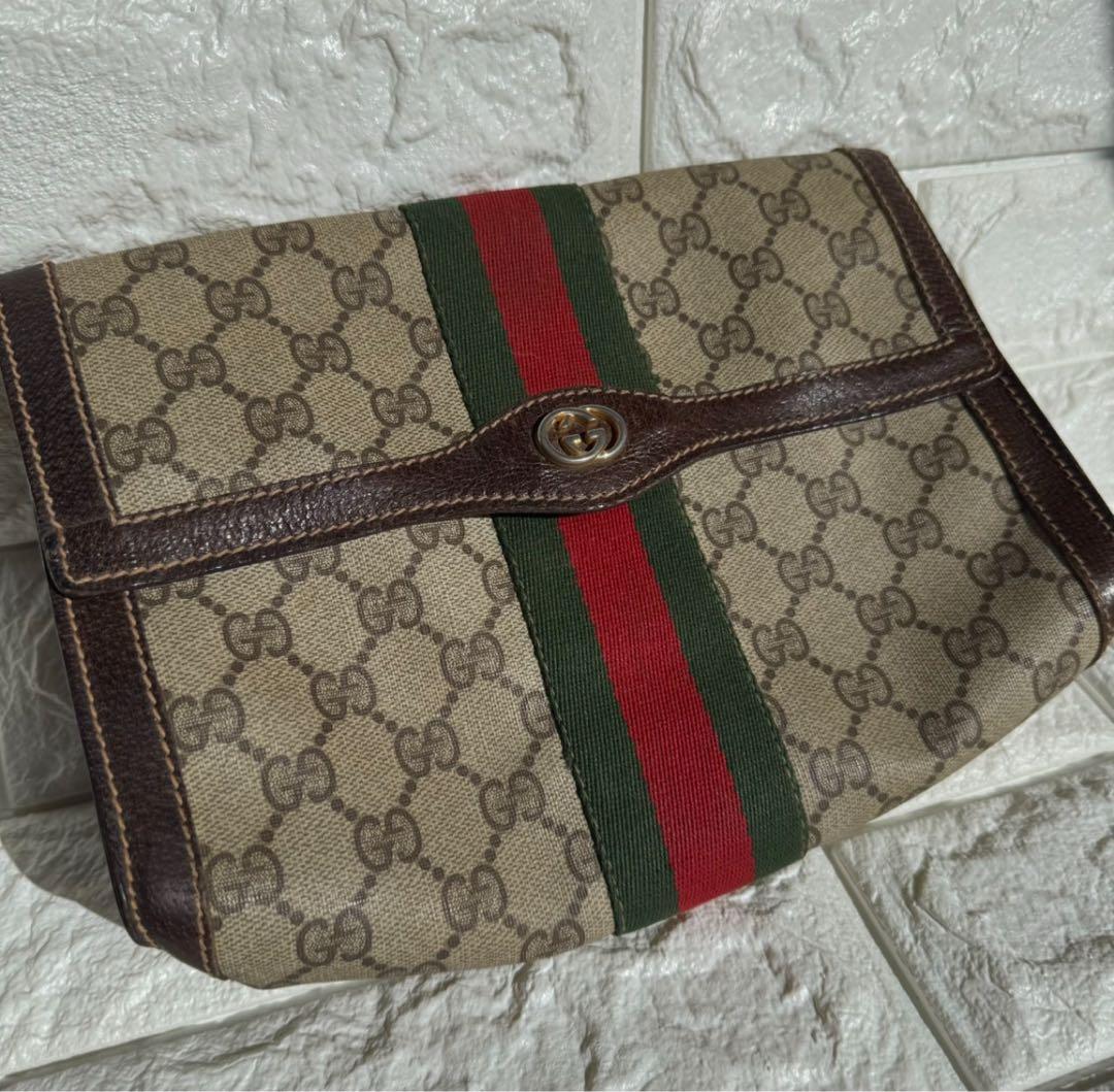 GUCCI GG柄 シェリーライン ヴィンテージ クラッチ セカンドバック