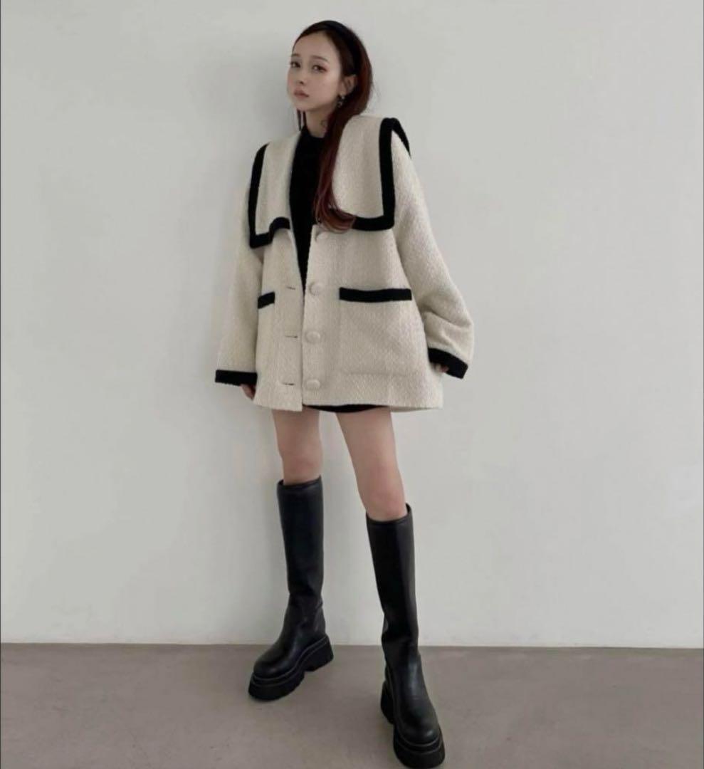 fiction tokyoセーラーツイードジャケット