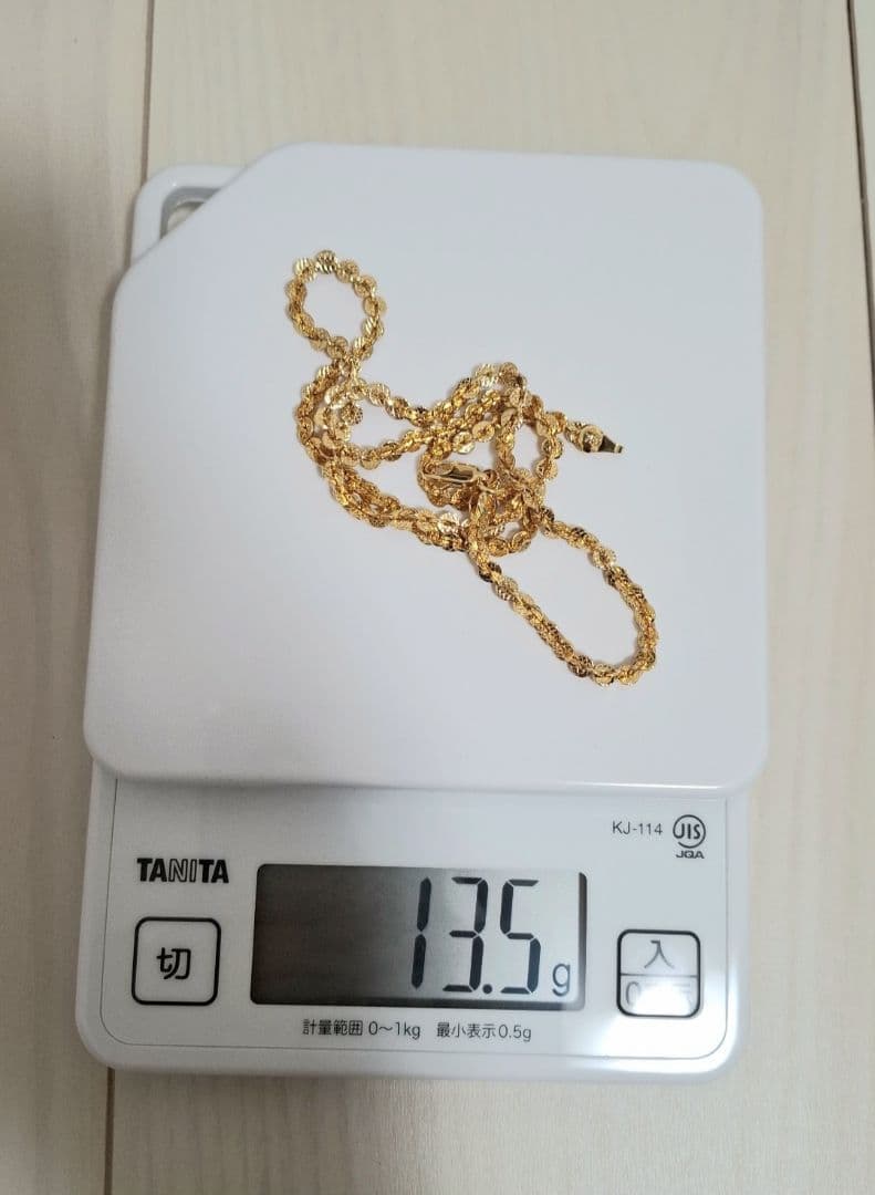 翔*登様 ゴールド 金 750 チェーンネックレス 50cm