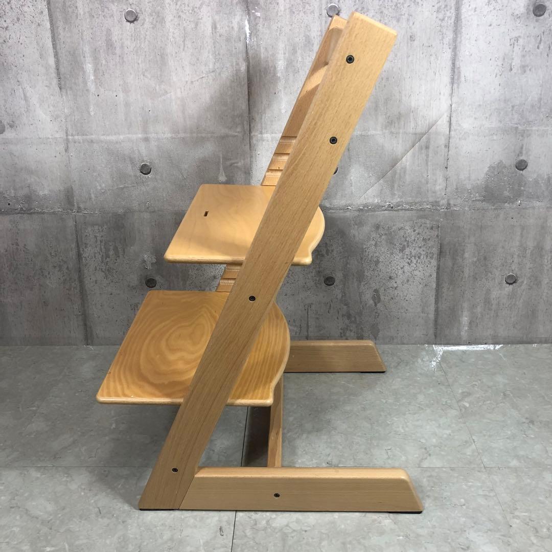 STOKKE　TRIPP TRAP　高さ調整イス　ナチュラル　座面調節可能