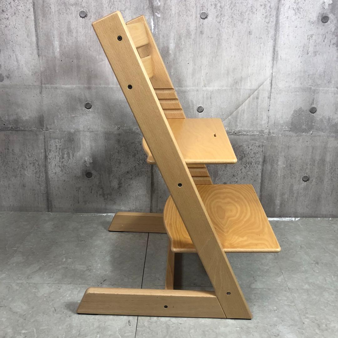 STOKKE　TRIPP TRAP　高さ調整イス　ナチュラル　座面調節可能