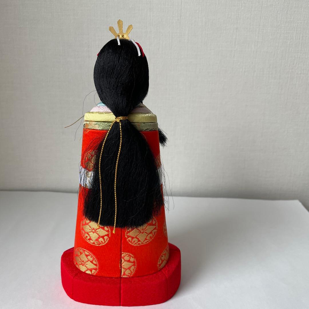 お雛様　立ち雛　木目込み人形　久月　ガラスケース付き　雪洞付き