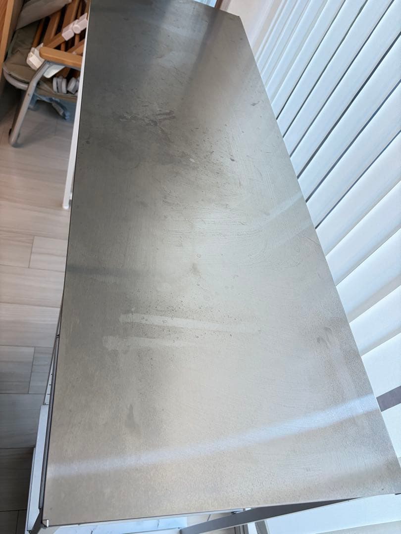 ニトリ　ステンレススチール天板 キッチンカウンター (WH)