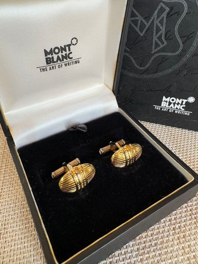 【未使用品】モンブラン＊ ＊カフリンクス＊ゴールド＊MEISTERSTÜCK