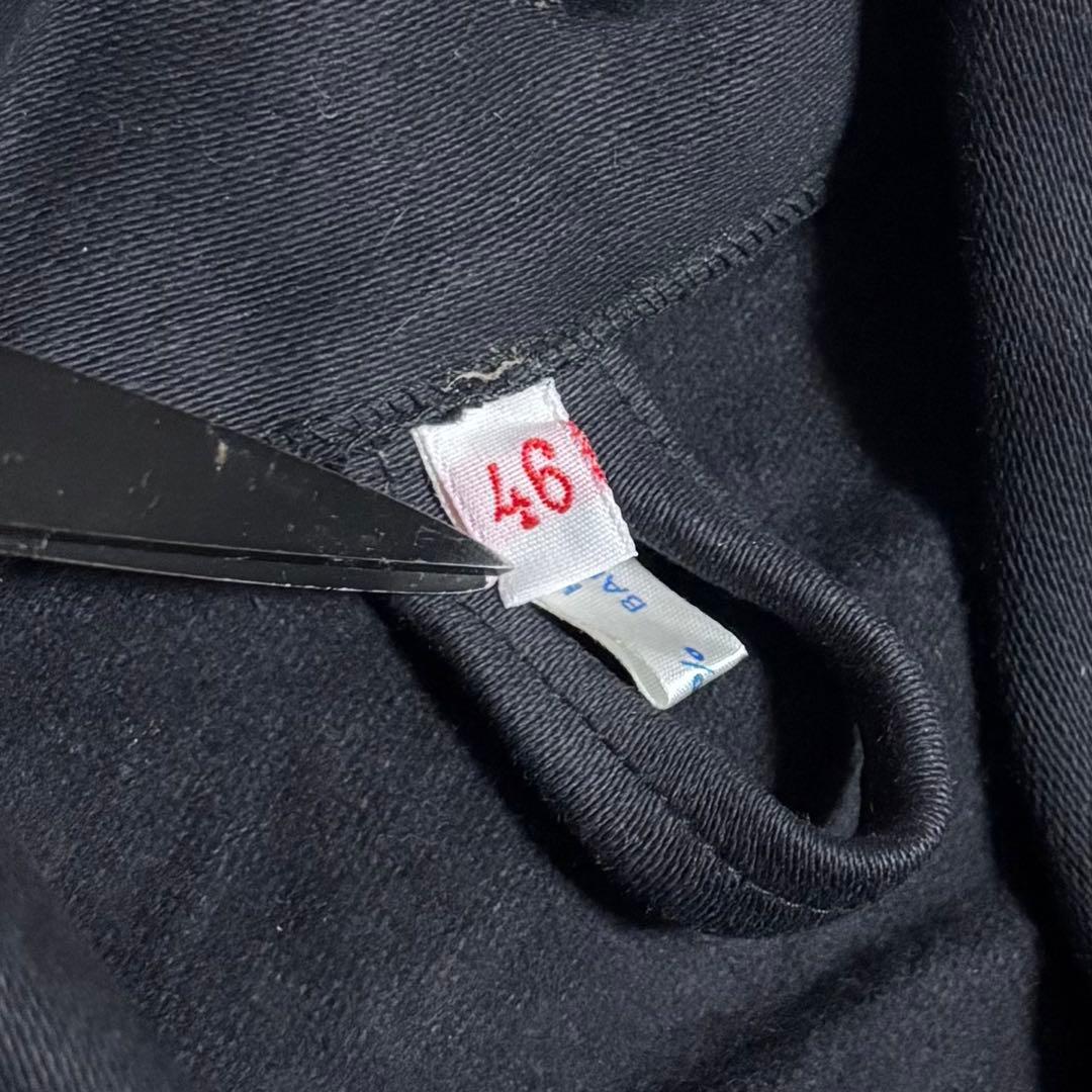 デッドストック ブラック モールスキン ワーク ジャケット ユーロ カバーオール