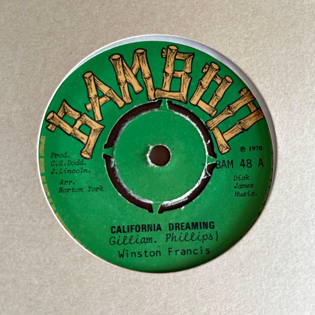 洋楽 California Dreaming- Winston Francis