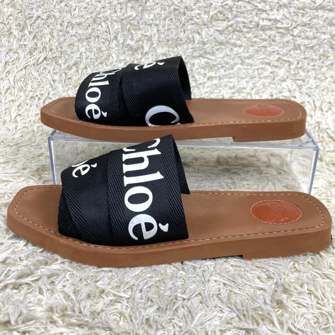 『美品』Chloe クロエ Woody フラットミュール　サンダル スリッポン
