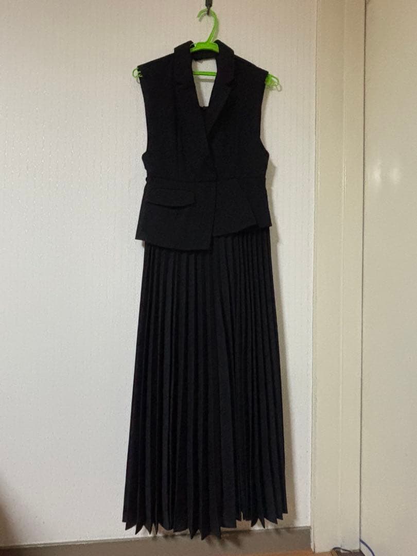 【新品未使用タグ付き】snidelスナイデル　ジレディティールジャンスカ