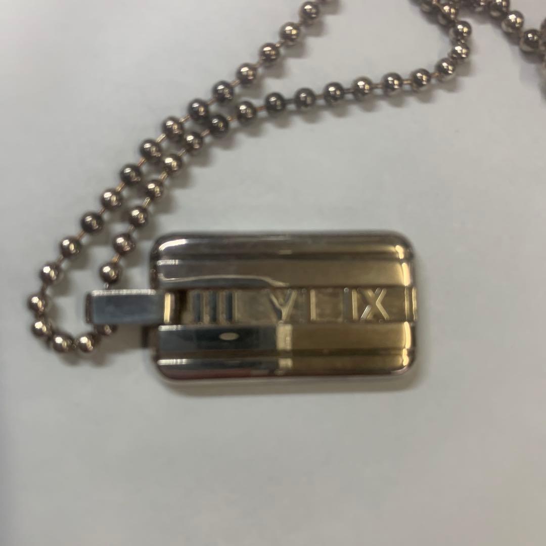 Tiffanyティファニー　プレート型ロゴペンダント　シルバー925