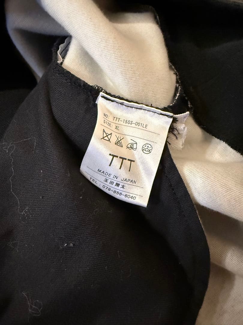 ttt msw 袖レザー　スウェット　XL