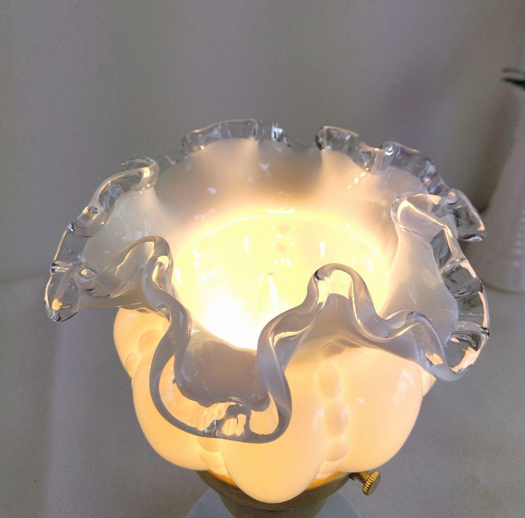 フェントン☆シルバークレスト ラッフルシェードランプ