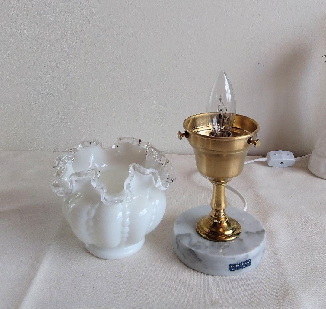 フェントン☆シルバークレスト ラッフルシェードランプ