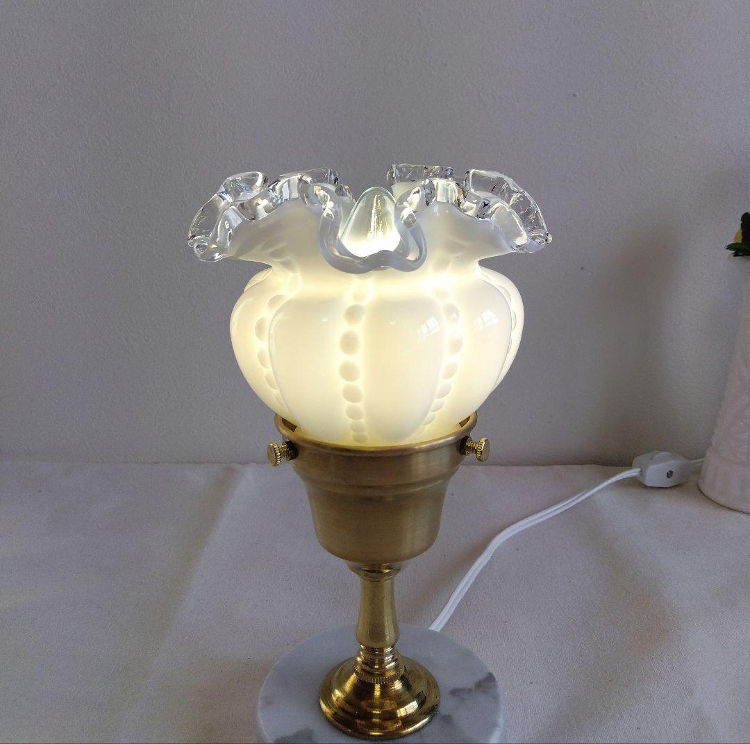 フェントン☆シルバークレスト ラッフルシェードランプ