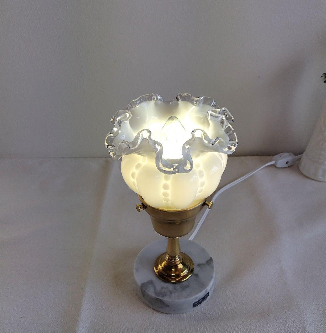 フェントン☆シルバークレスト ラッフルシェードランプ