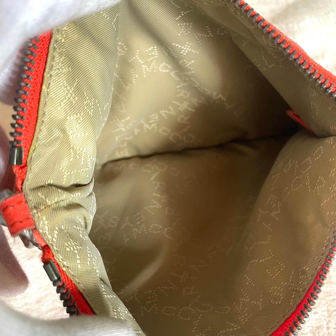 【希少色】 ステラマッカートニー クラッチバッグ ファラベラ オレンジ チェーン