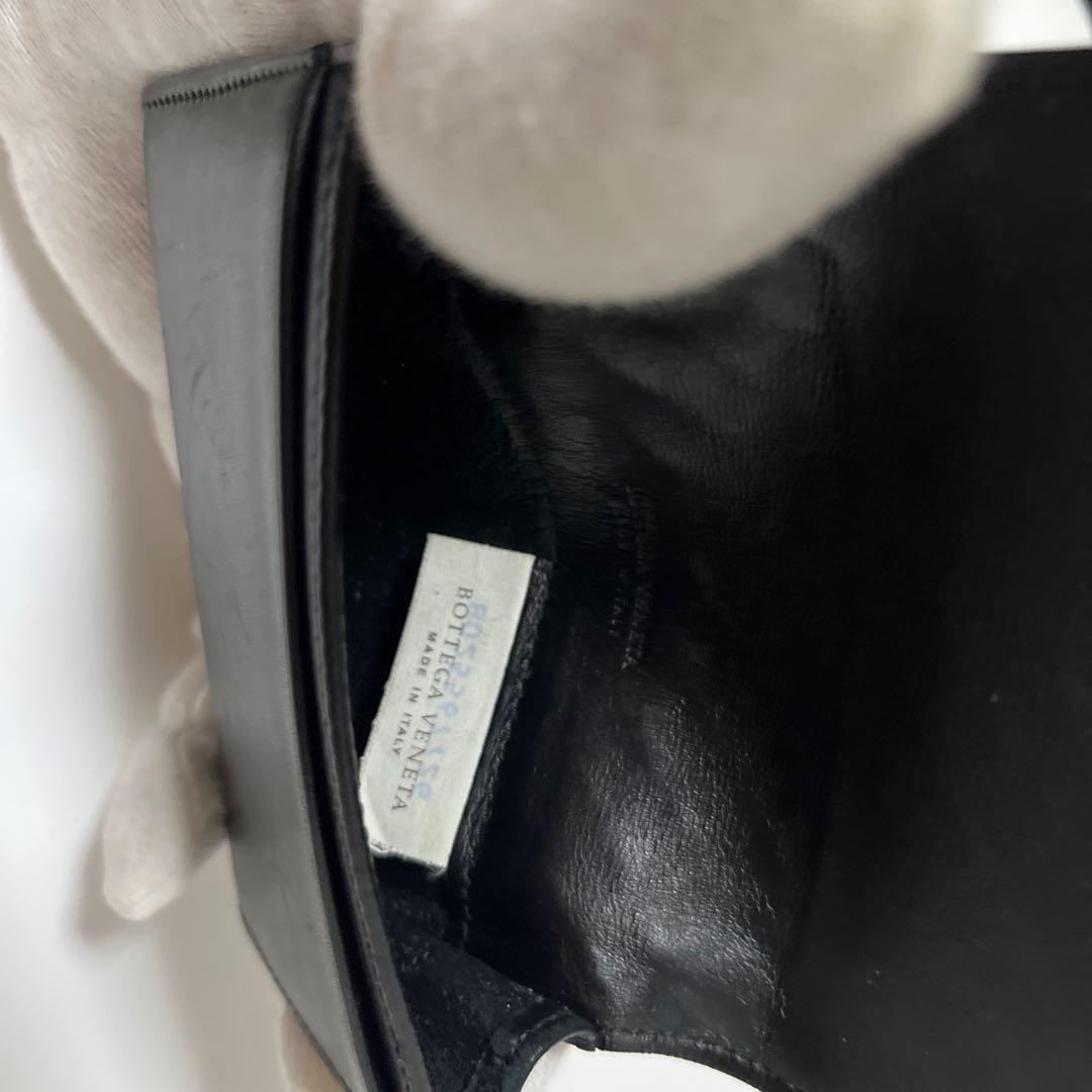 BOTTEGA VENETA ブラック レザー 名刺入れ