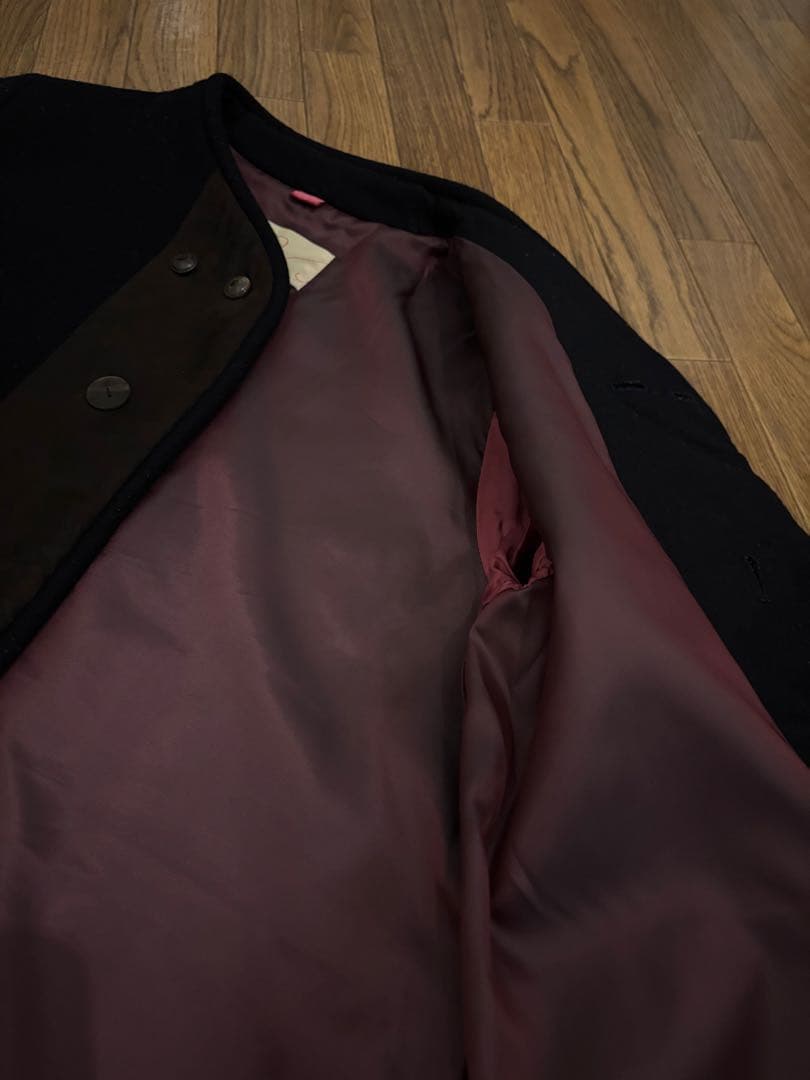 お正月値下げ！パラスパレス　メルトンコート　ショート丈　濃紺⭐︎