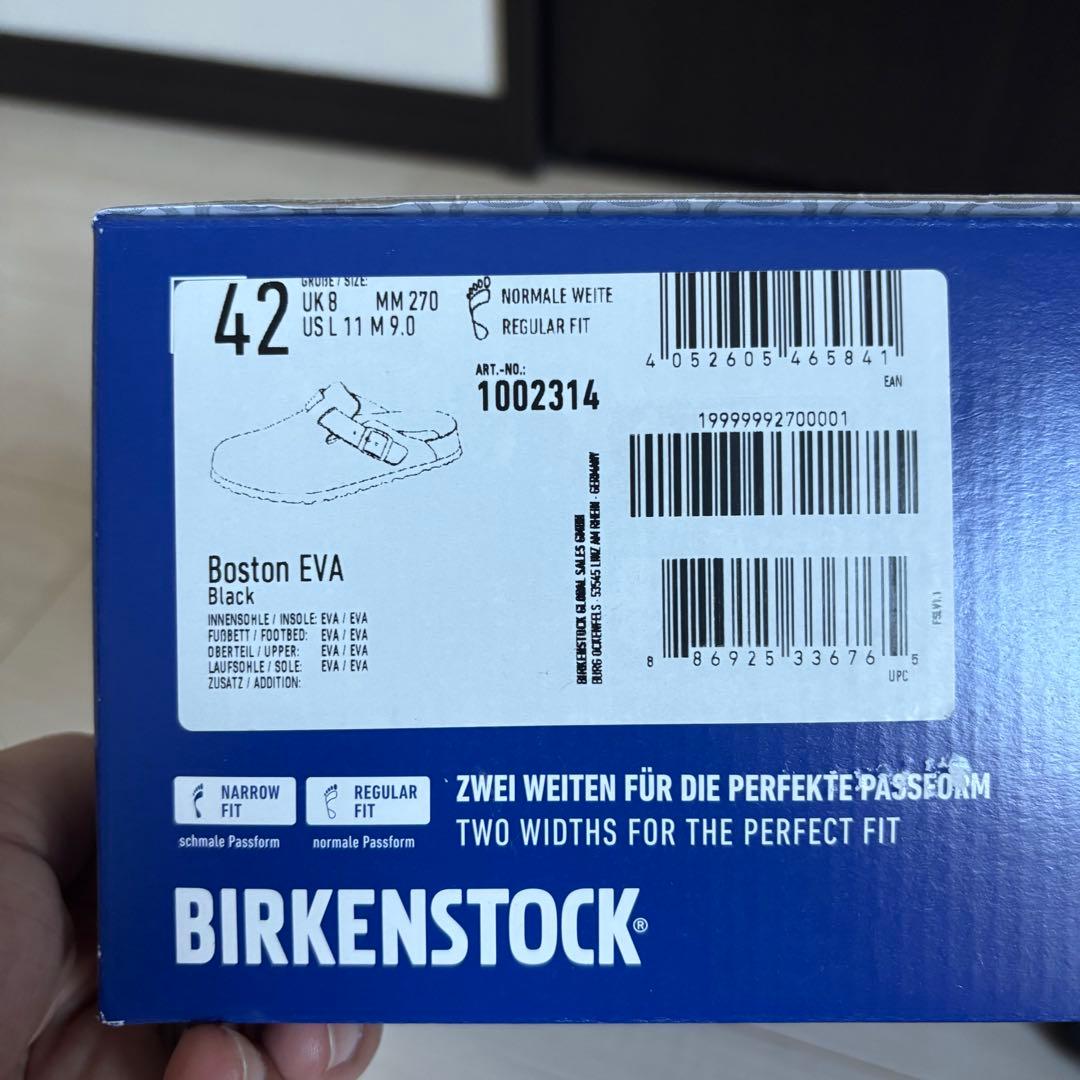 ビルケンシュトック BOSTON EVA ボストン 42 ブラック 新品