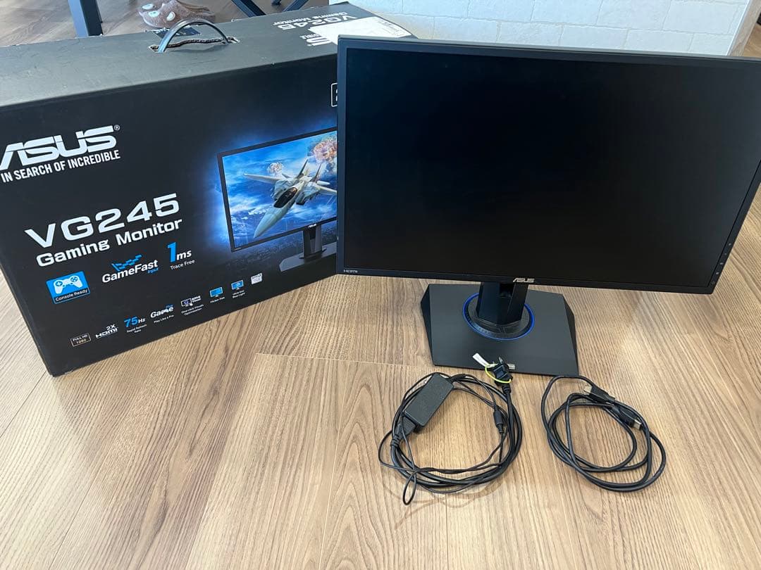 ASUS VG245 ゲーミングモニター24インチ FHD 、75Hz、1ms