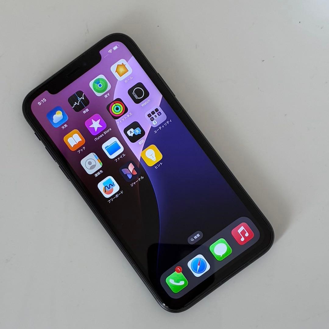404【100％表示！電池・画面　新品】iPhoneXR 128GB ブラック