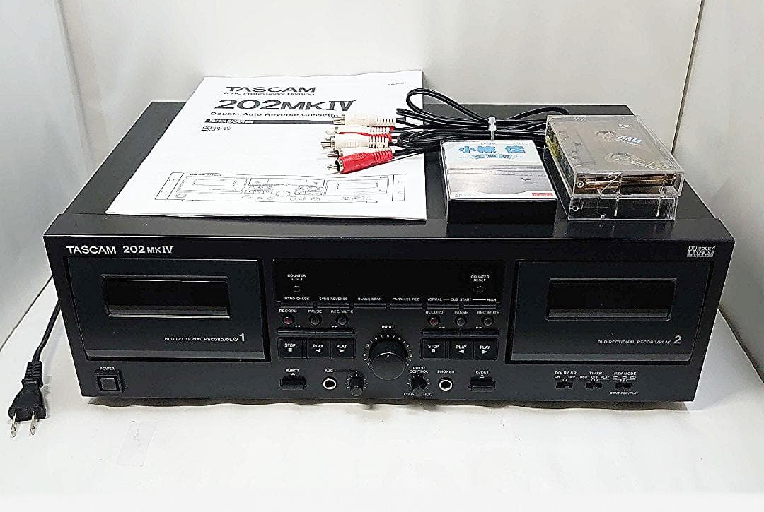【完動｜美品】 TASCAM 202mkIV｜ダブル・カセットデッキ｜業務用