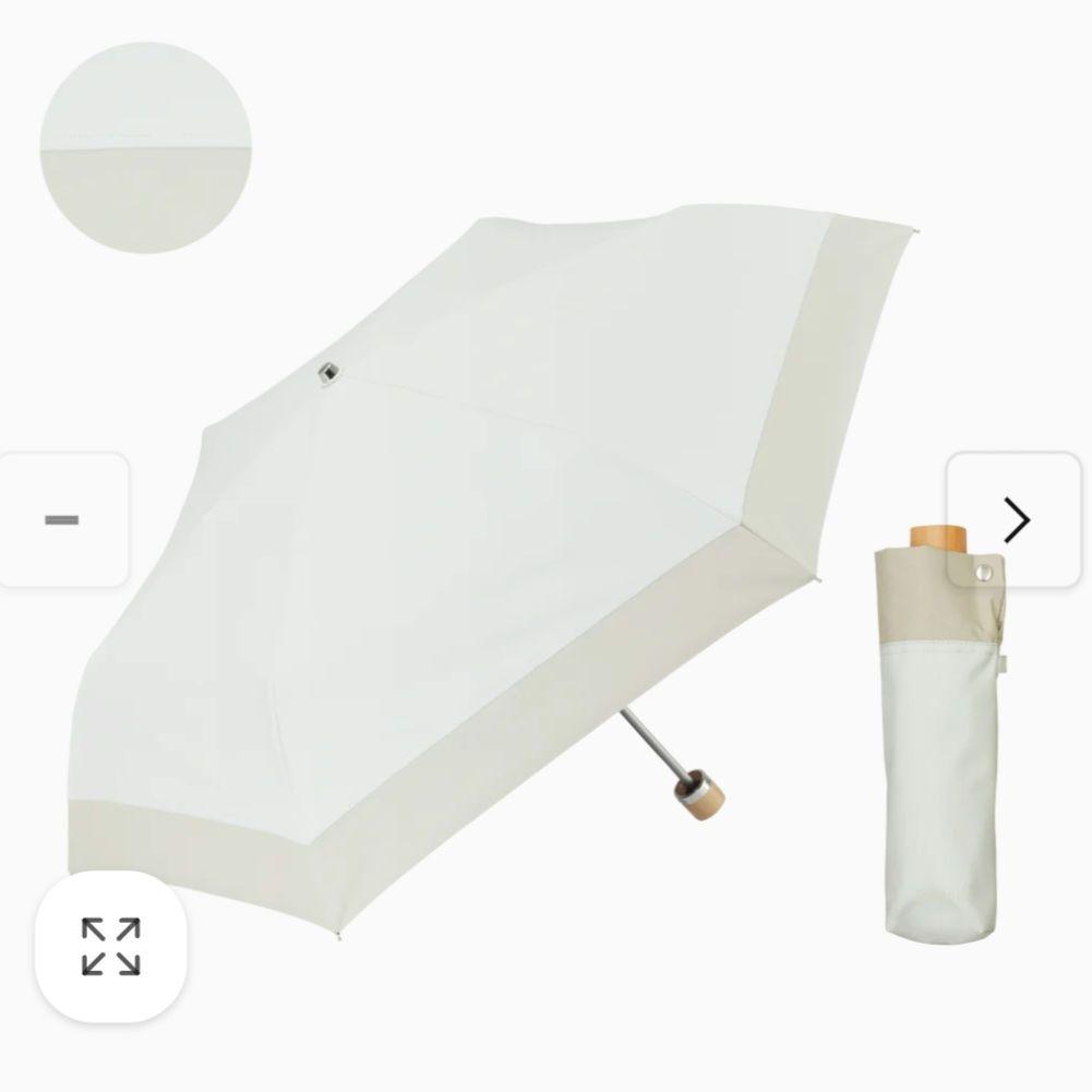 ☆新品☆waterfront 【3段折りたたみ傘】COKAGE+ 木手元50cm