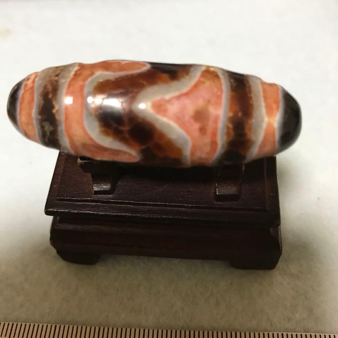 紫*様 超激レア珍品‼︎ 古代龍紋　虎紋天珠　サービス品