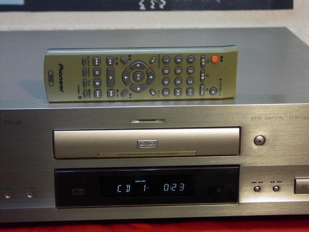 ★パイオニア DVDビデオ/CDプレーヤー「DV-S5」動作良好。