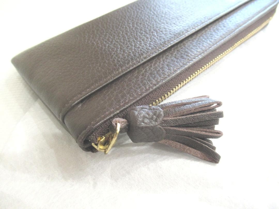 極美品☆IBIZA イビサ（イビザ）　　L字ファスナー　本革レザー　長財布