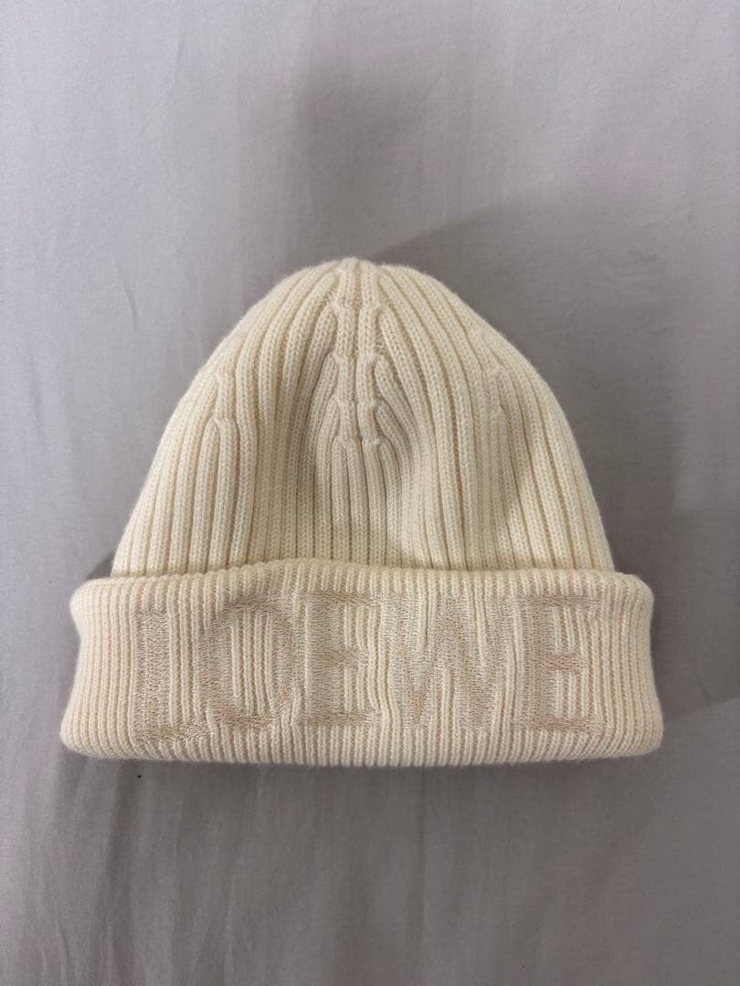LOEWE ロエベ　ニット帽　ホワイト