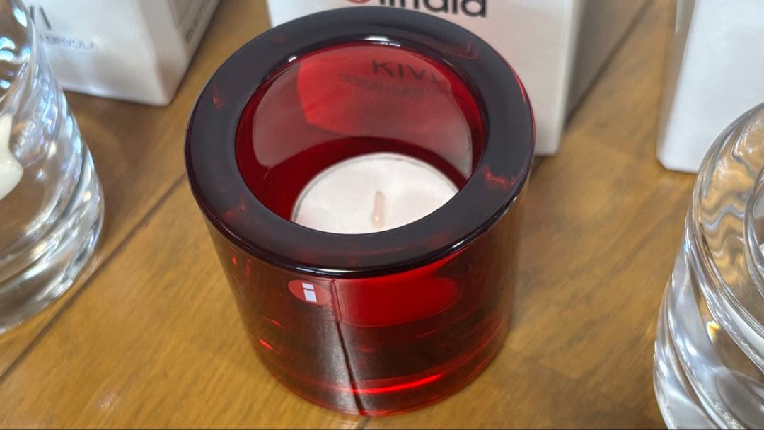 イッタラ×マリメッコKivi キャンドルホルダー　3個セット