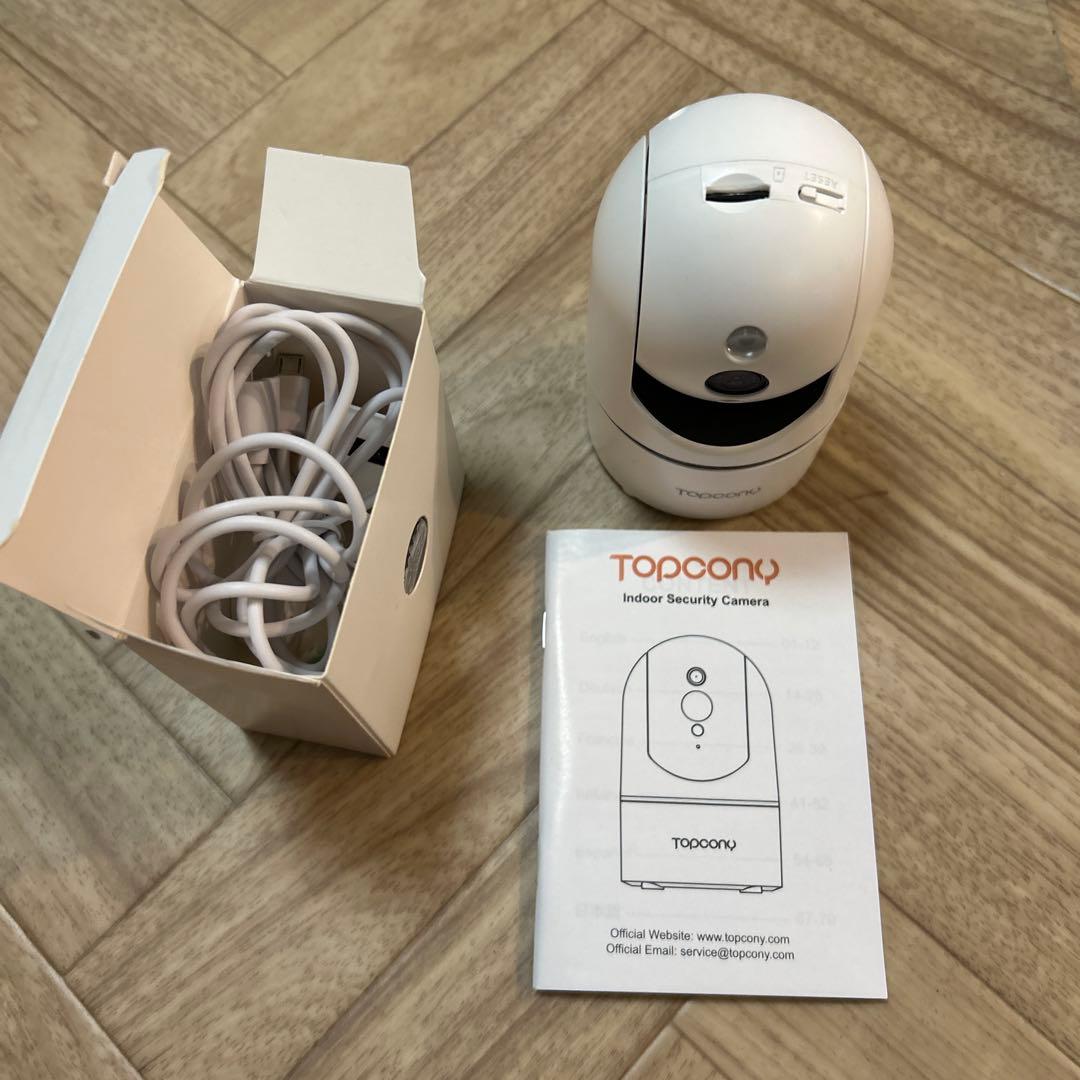 TOPCONY Indoor Security Camera 録画可能 カメラ