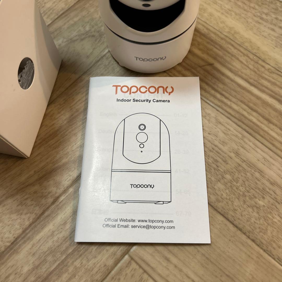 TOPCONY Indoor Security Camera 録画可能 カメラ