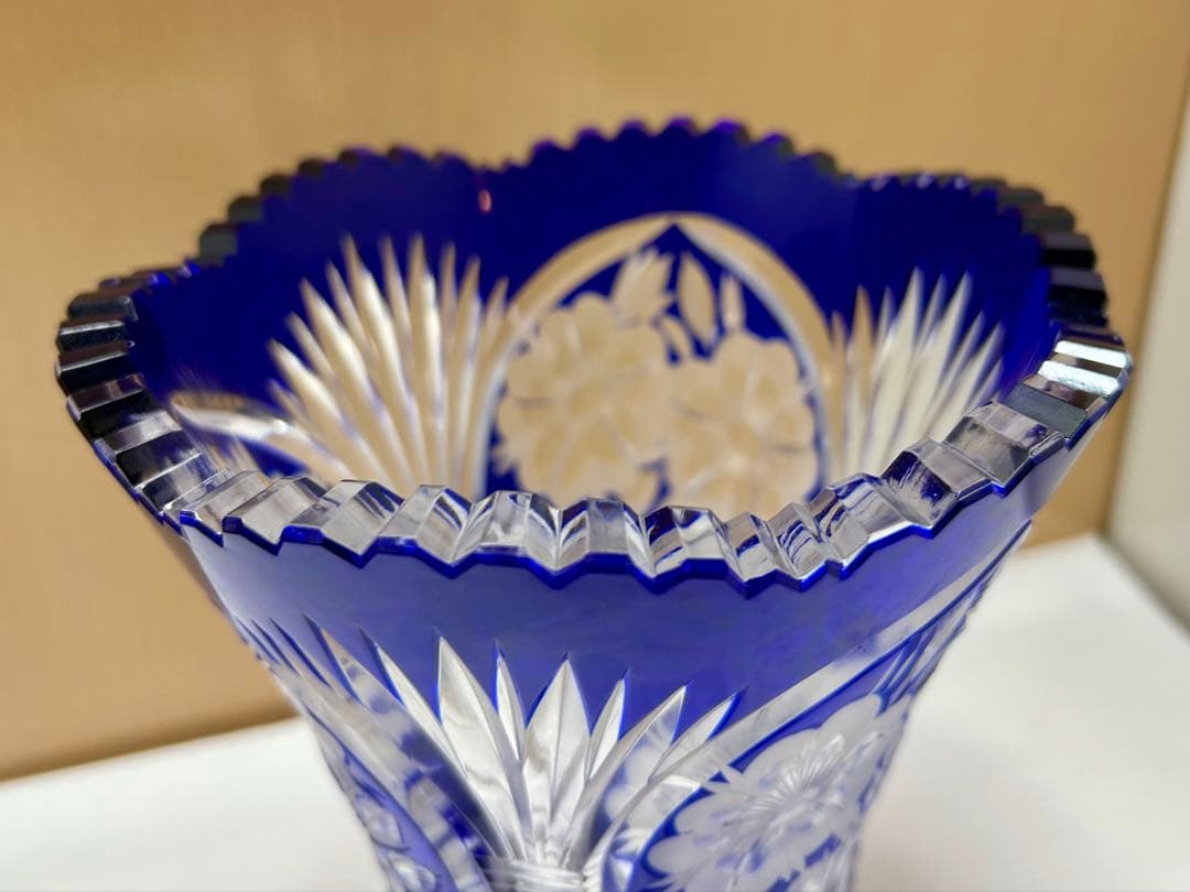 DRESDEN KRISTALL ドイツ製 花瓶 ドレスデンクリスタル