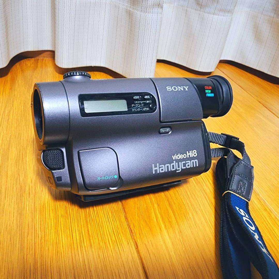 【動作確認済】SONY 高画質 Hi8 ビデオカメラ CCD-TR3 説明書 付
